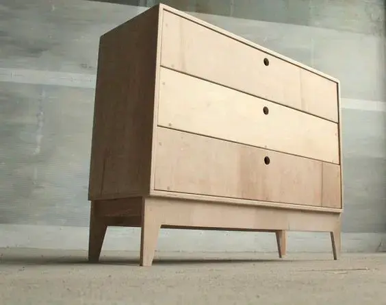 Cómoda de madera minimalista - 1