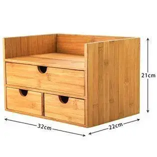 Organizador de escritorio de madera - miniatura 1