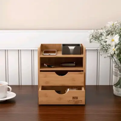 Organizador de escritorio de madera - miniatura 2