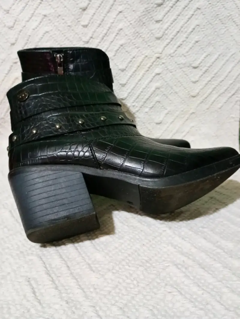 Botines negros texturizados Talla 35 - 3