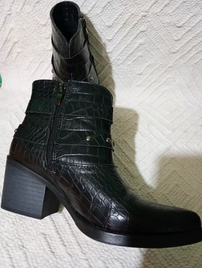 Botines negros texturizados Talla 35 - 4