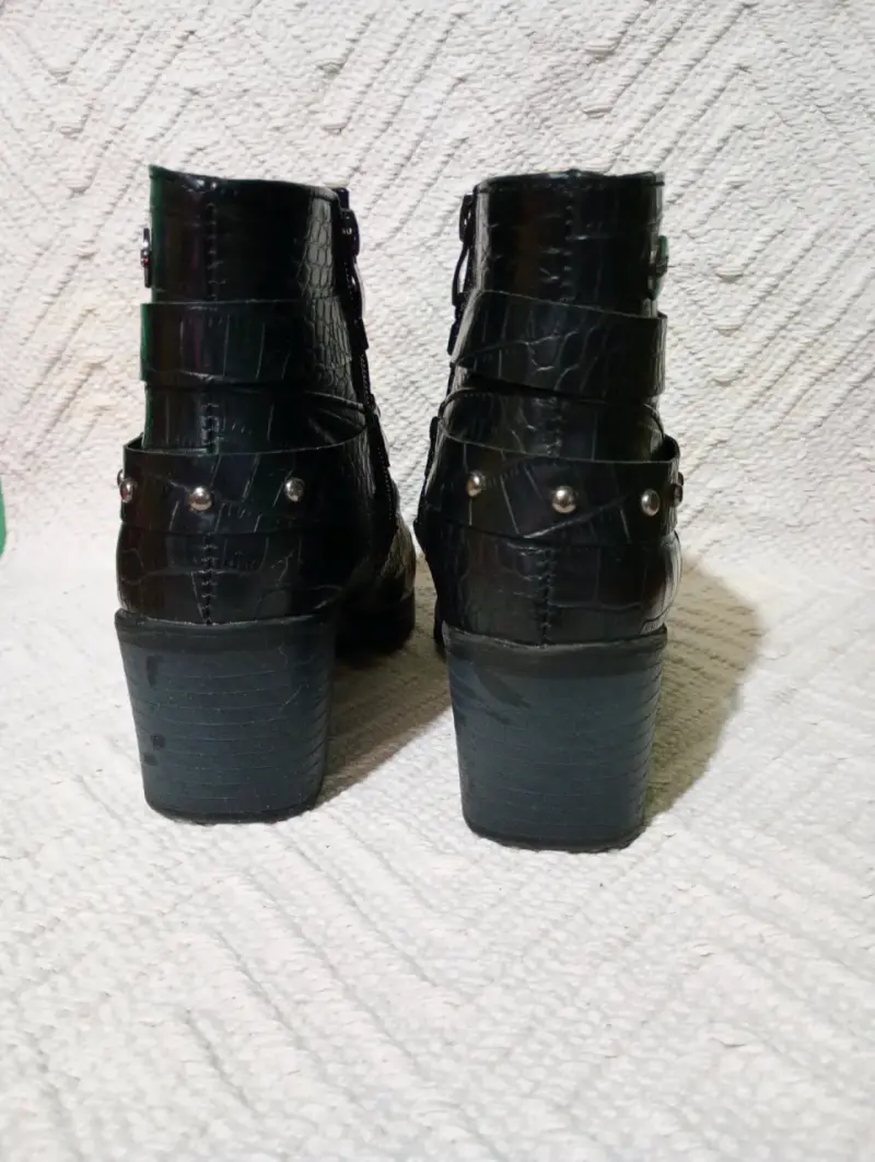 Botines negros texturizados Talla 35 - 5