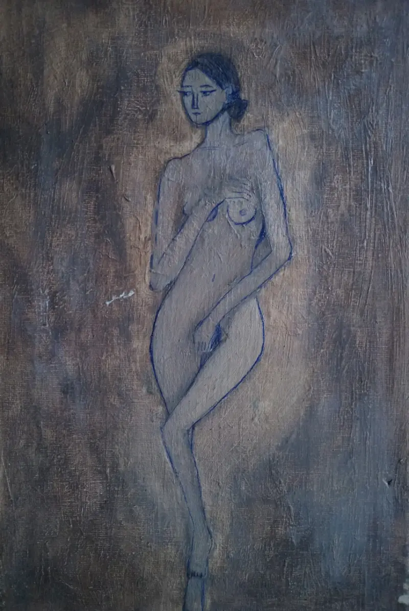 Pintura al óleo de figura femenina - 1
