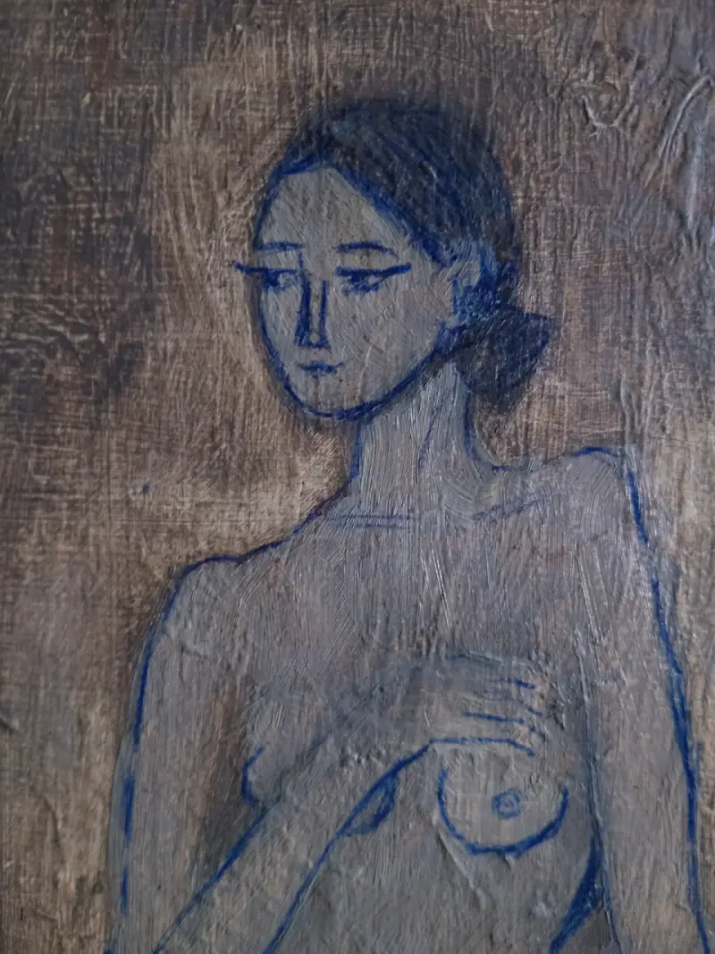 Pintura al óleo de figura femenina - 4