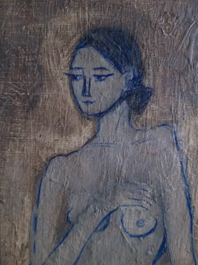 Pintura al óleo de figura femenina - miniatura 4