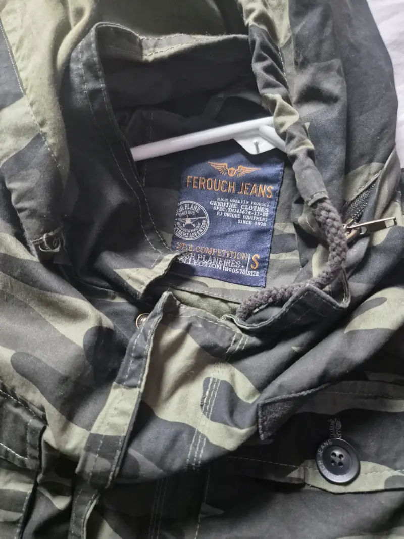 Parka camuflada con gorro - 4