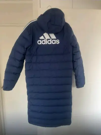 Abrigo largo azul Adidas - miniatura 1