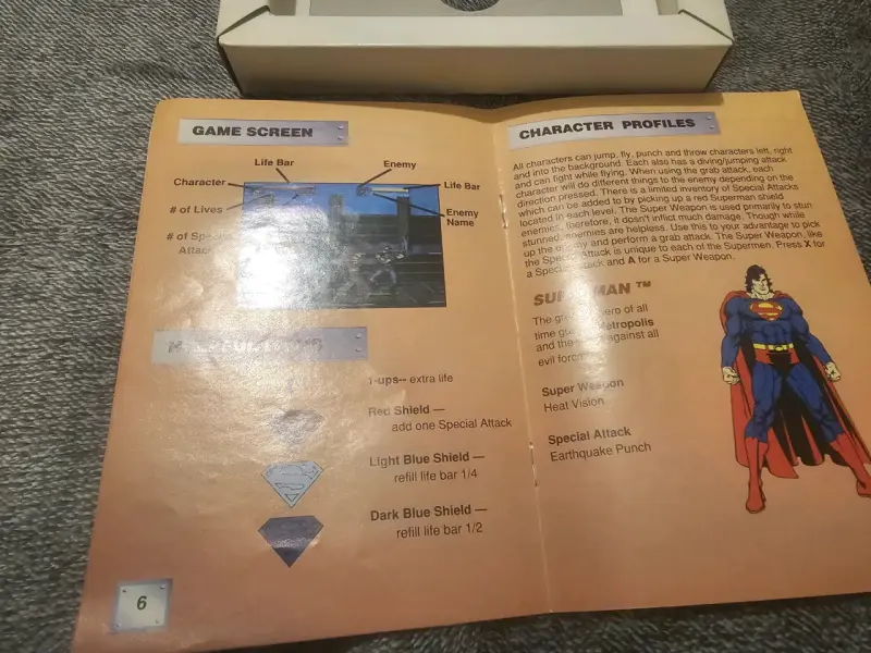 Juego Superman para SNES con caja - 3