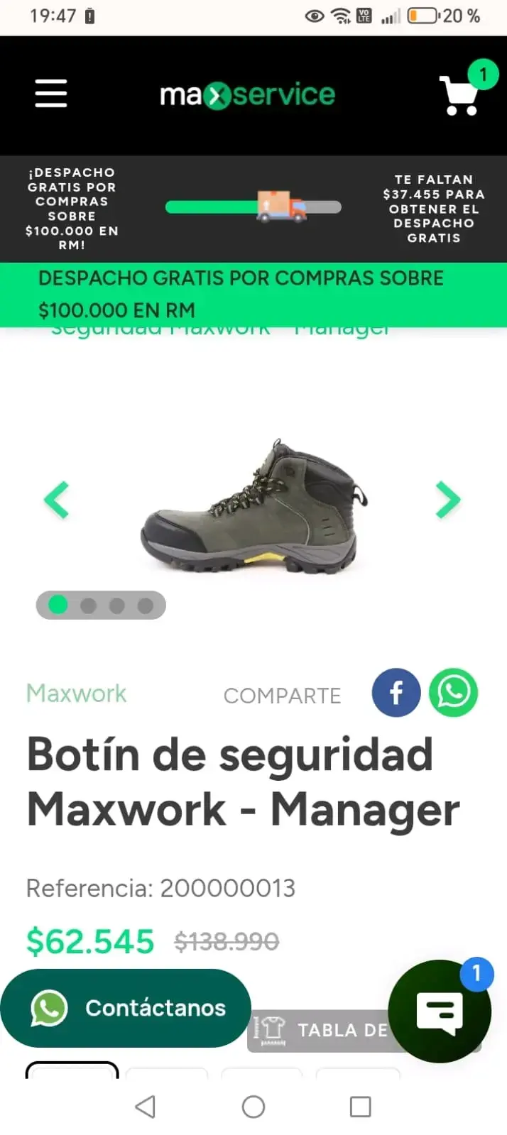 Botas de seguridad Maxwork verdes - 5