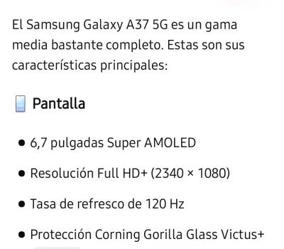 Galaxy A37 5G 256GB Gris - miniatura 2