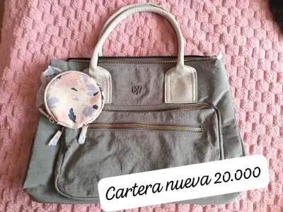 Bolso beige con monedero - miniatura 2