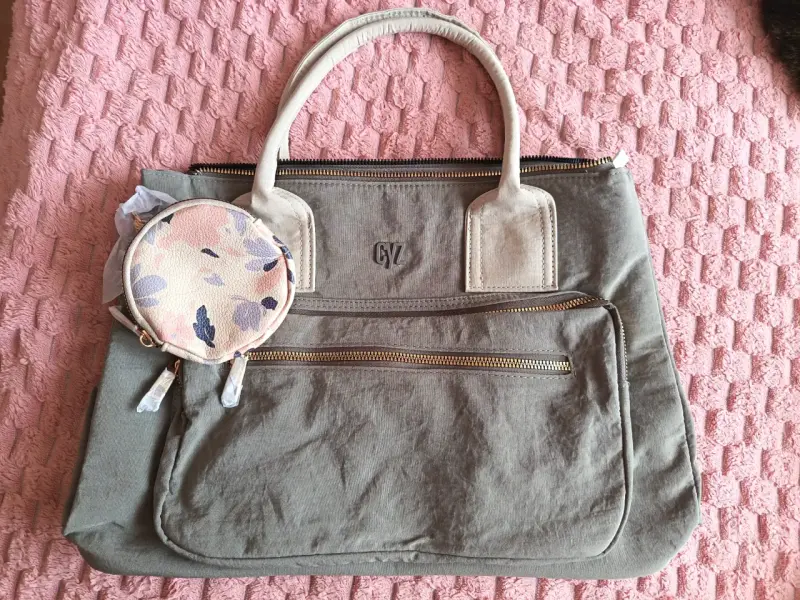 Bolso beige con monedero - 4