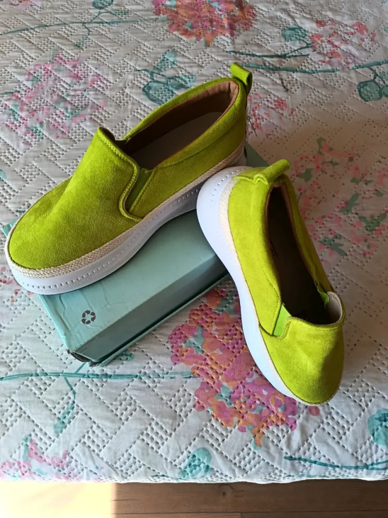 Zapatillas slip-on amarillo neón - 1