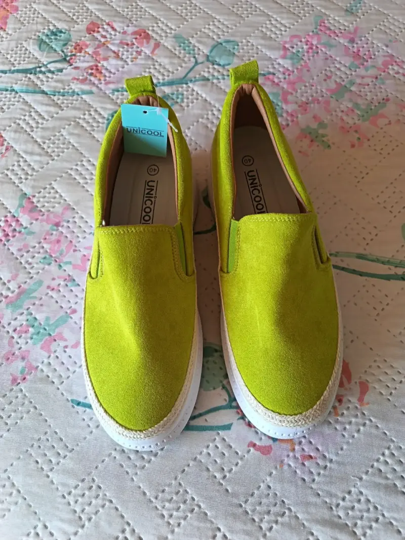 Zapatillas slip-on amarillo neón - 2