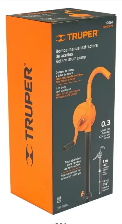 Bomba manual extractora Truper - miniatura 1