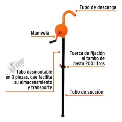 Bomba manual extractora Truper - miniatura 3