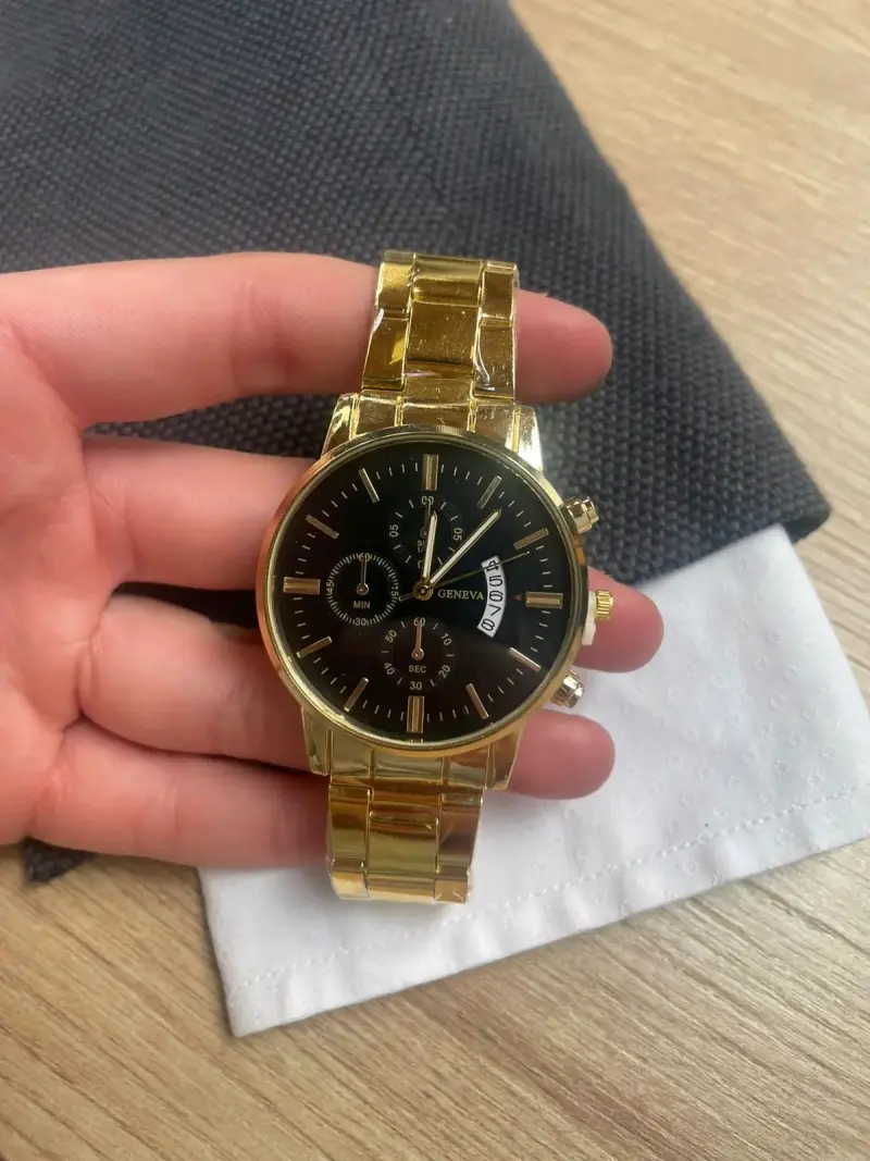 Reloj Geneva cronógrafo negro - 2