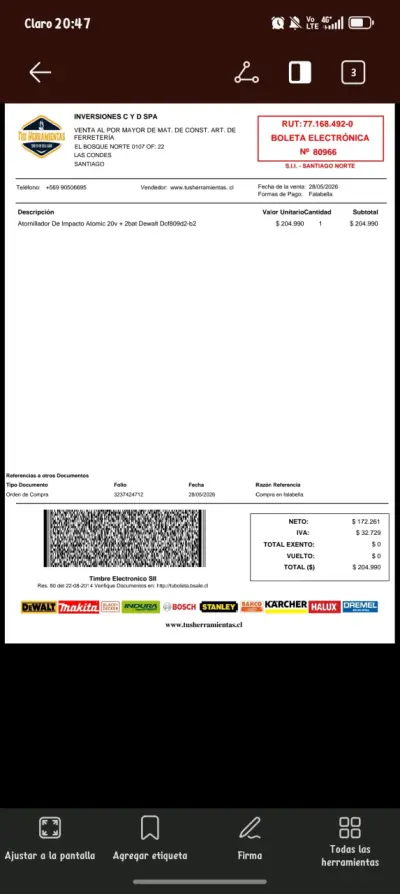 Juego de atornillador DeWalt 20V - miniatura 3