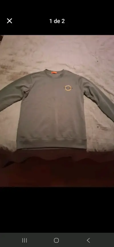 Polerón gris con logo pequeño - miniatura 1