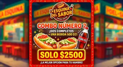 Anuncio de promoción de salchipapas - miniatura 3
