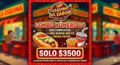 Anuncio de promoción de salchipapas - miniatura 5