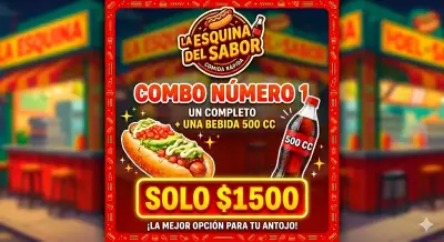 Anuncio de promoción de salchipapas - miniatura 6