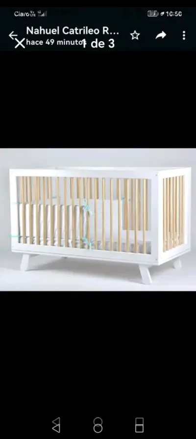 Cuna blanca infantil - miniatura 2