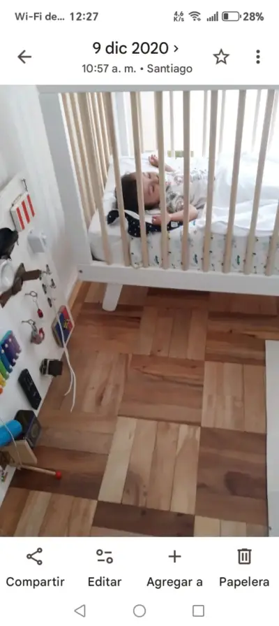 Cuna blanca infantil - miniatura 3