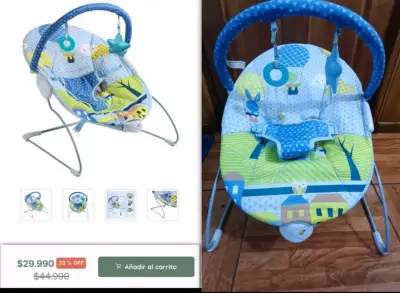 Silla mecedora para bebé - miniatura 2