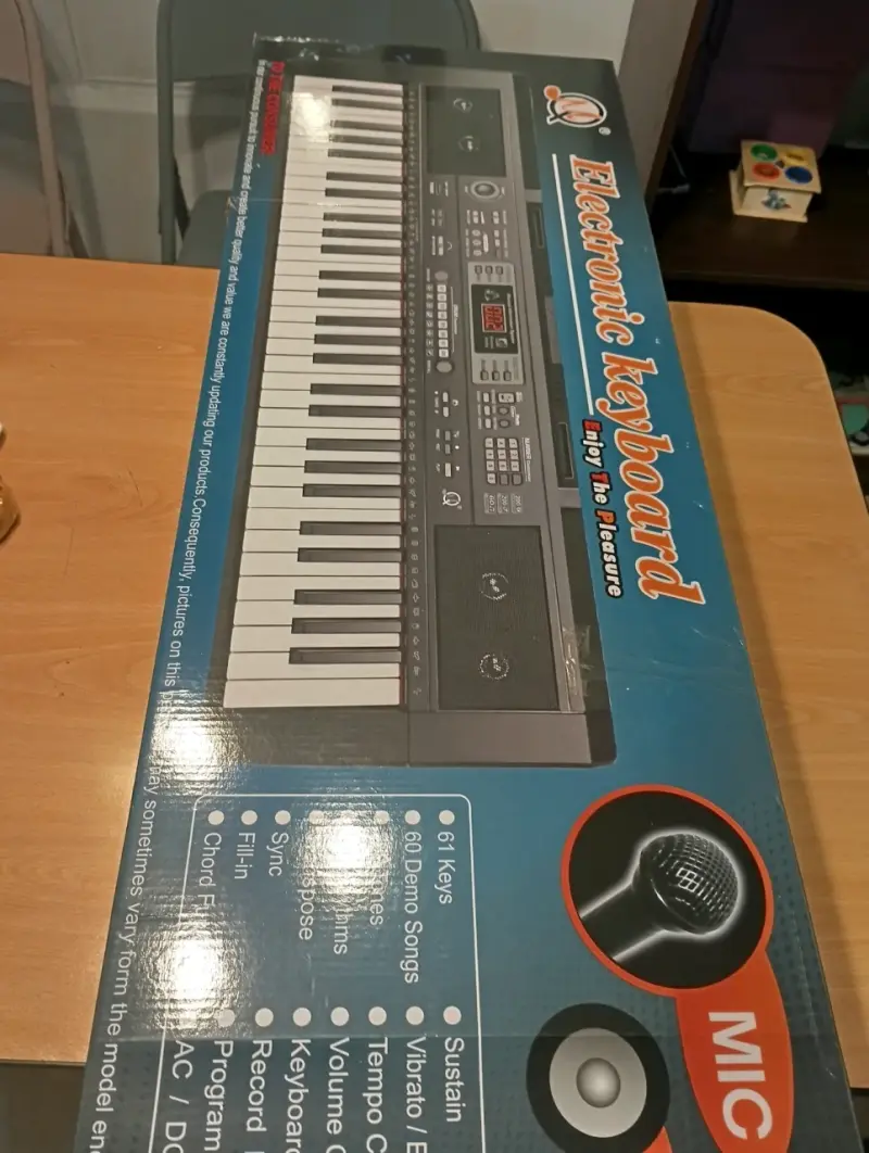 Teclado electrónico con micrófono - 4