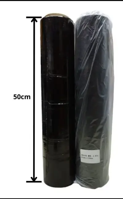 Rollo de film plástico negro 2,2 kilos - miniatura 1