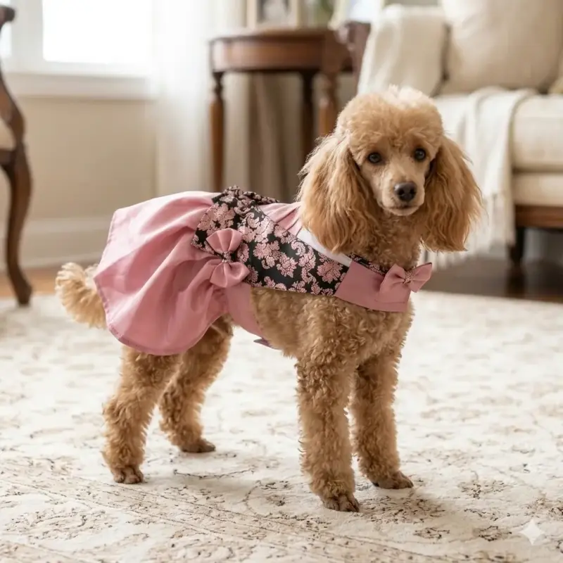Vestido rosado para perro - 3