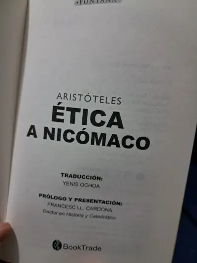 Libro Ética a Nicómaco Aristóteles - miniatura 3