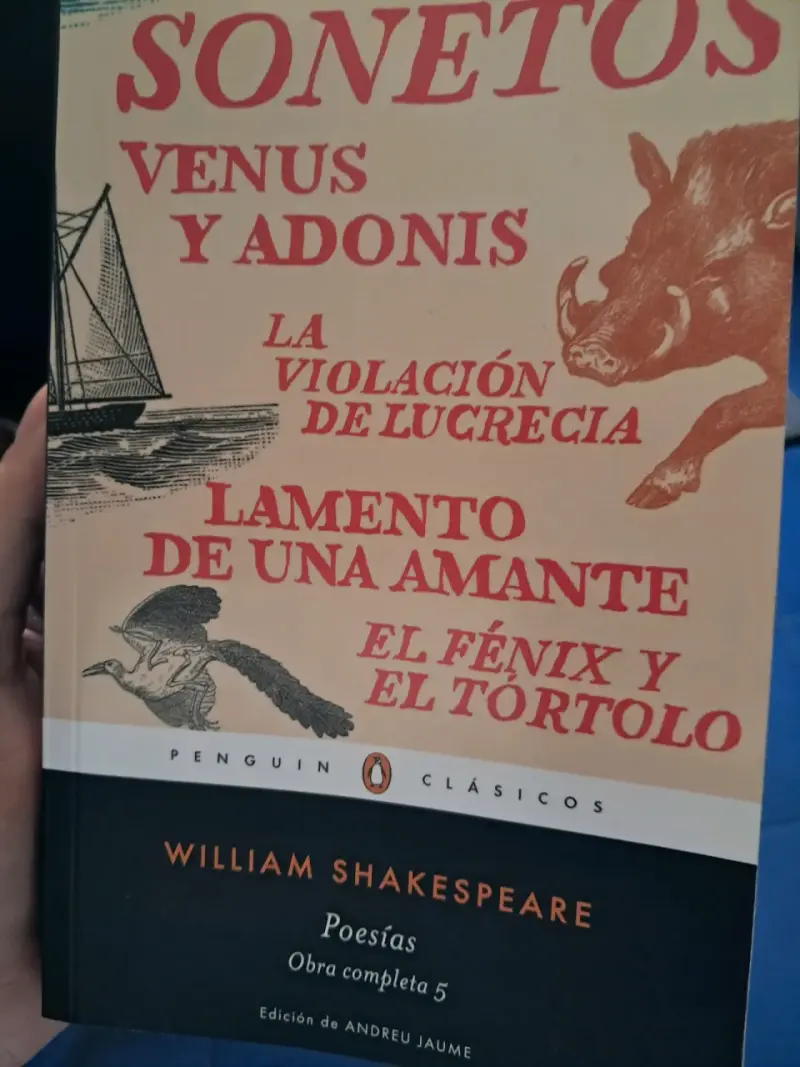 Libro Poesía deShakespeare - 1