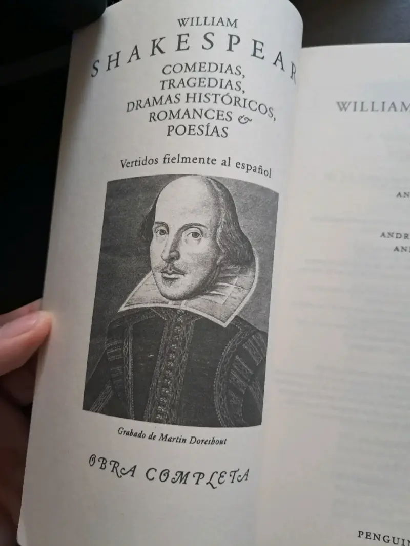 Libro Poesía deShakespeare - 3