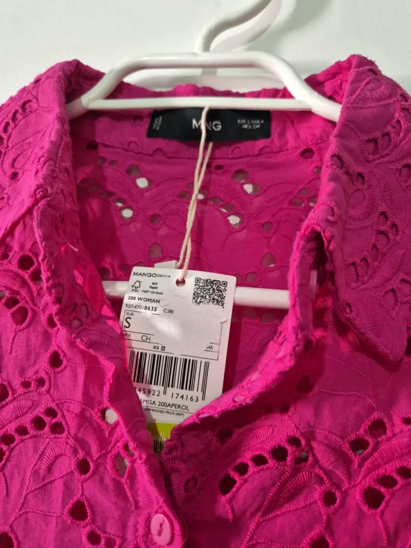 Blusa encaje fucsia nueva - 4