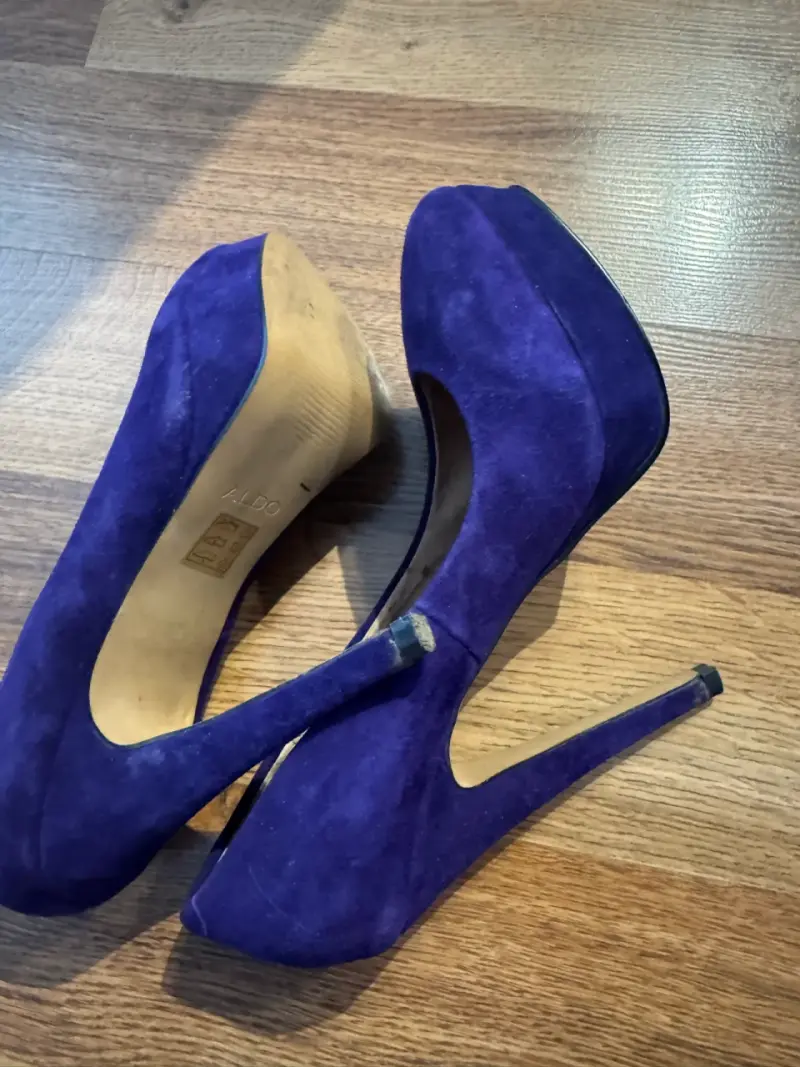Zapatos tacón morado Aldo - 4