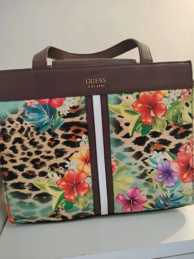 Bolso floral Guess multicolor - miniatura 1