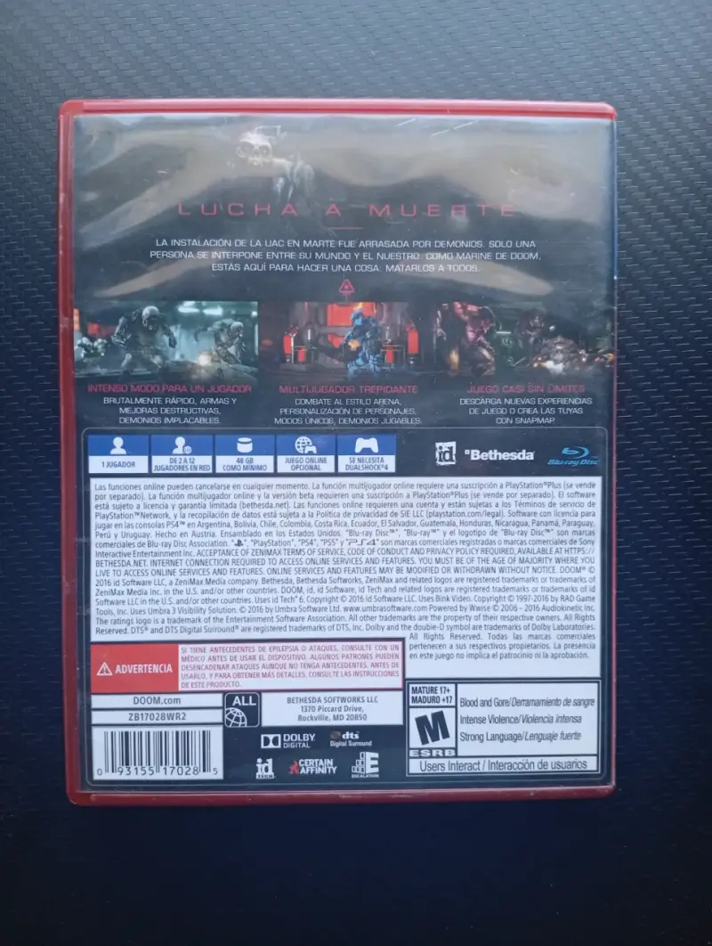 Doom Ps4 Playstation hits como nuevo - 3