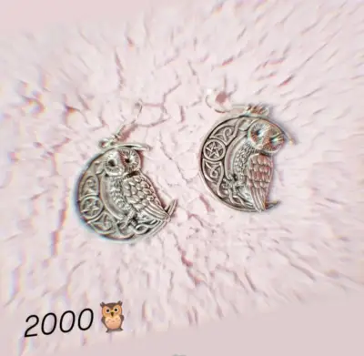 Aros colgantes de búho - miniatura 1