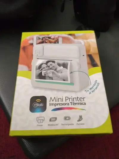 Mini impresora térmica portátil - miniatura 1