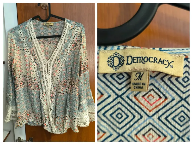 Blusa estampada Democracy