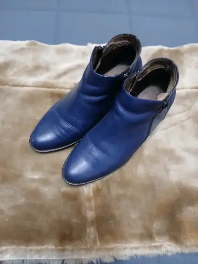 Botines azul oscuro - miniatura 4