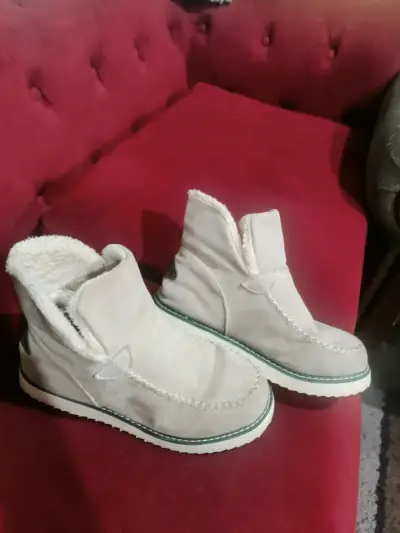 Botines blancos de mujer - miniatura 2