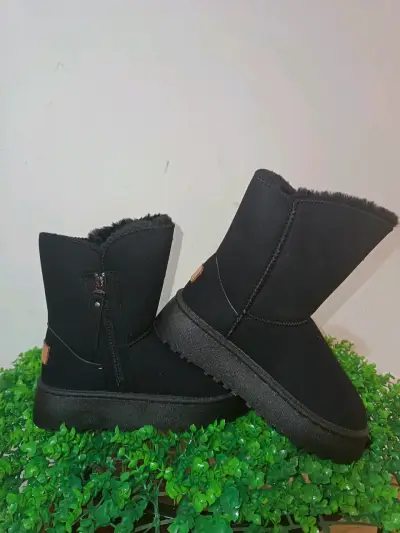 Zapatillas negras con estampado leopardo - miniatura 2
