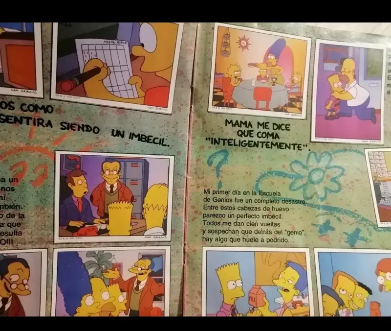 Álbum Original Los Simpsons Panini año 91 - 3