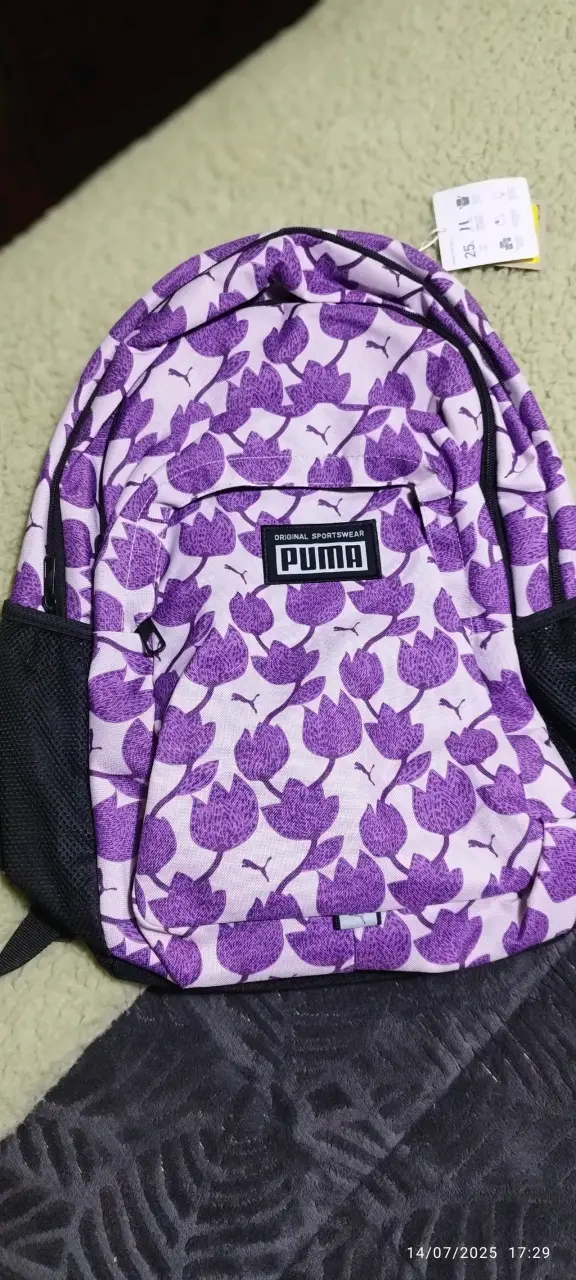 Mochila estampada morada Puma