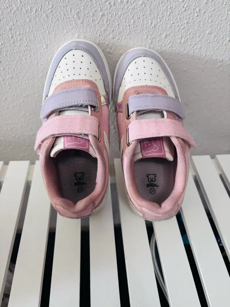 Zapatillas infantiles rosadas - 3