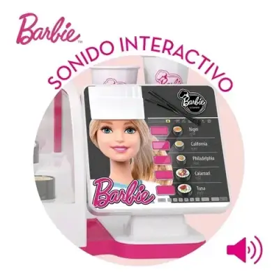 Set juguete Barbie Sushi Shop interactivo! - miniatura 2