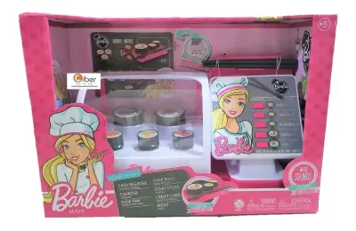 Set juguete Barbie Sushi Shop interactivo! - miniatura 4